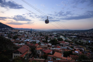 Cable car in Tbilisi, Georgia